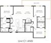 Aura Avery Ranch Apartments C1 ANSI Floor Plan Aura Avery Ranch Apartments C1 ANSI Floor Plan